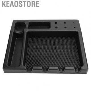 Keaostore Barber Clipper Tray Salon Electric Hair Storage Box  Slip Black