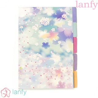 Lanfy สมุดโน้ตบุ๊ก ขนาด A5 A6 แยกใบไม้ หลวม สําหรับสํานักงาน