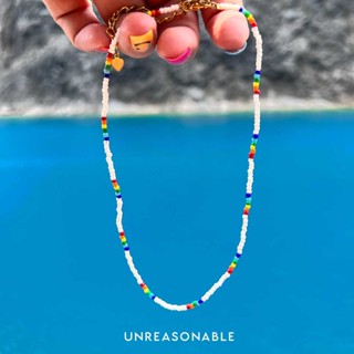 สร้อยคอลูกปัด ขาว Unreasonable Accessories UA0870-01