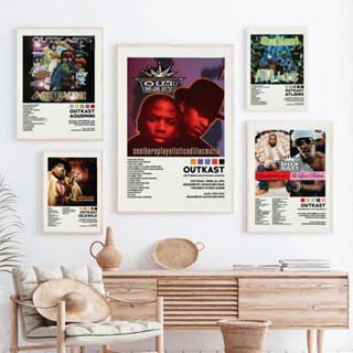 Outkast Aquemini กล่องลําโพง Xx ฮิปฮอป เพลง อัลบั้ม ปกโปสเตอร์ พิมพ์ ผนัง ศิลปะ ภาพวาด รูปภาพ ของขวัญ ตกแต่งบ้าน ห้อง