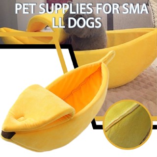 New Funny Banana Shape Cat Bed House Cute Cozy Cat Mat Beds For Cat Small Dog