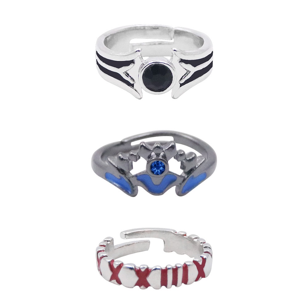 อะนิเมะ Tokyo Ghoul Juuzou Suzuya คอสเพลย์แหวน Kaneki Ken โลหะแหวนปรับสําหรับผู้หญิงผู้ชายเครื่องประ