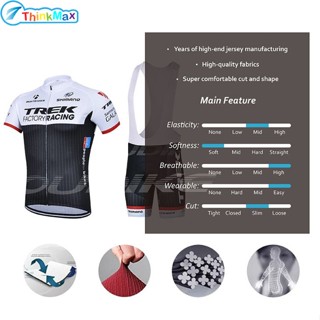 [พร้อมส่ง] Trek Team เสื้อกีฬาแขนสั้น และกางเกงขาสั้น สําหรับผู้ชาย เหมาะกับการขี่จักรยานเสือภูเขา