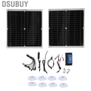 Dsubuy 2x 20V 25W Flexible Solar Panel Module W/20A Controller Cable