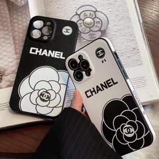 เคส iPhone 14 promax เคสโทรศัพท์มือถือหนัง ลายดอกคามิเลีย สําหรับ iphone 14 pro  12promax  11  13