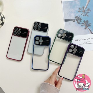 เคสโทรศัพท์มือถือ ซิลิโคนนิ่ม TPU ใส กันกระแทก ป้องกันเลนส์กล้อง หรูหรา สําหรับ iPhone 14 13 12 Pro Max Plus