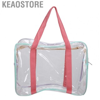 Keaostore Clear Makeup Handbags Large  Zipper Closure Transparent Cosmetic DGD