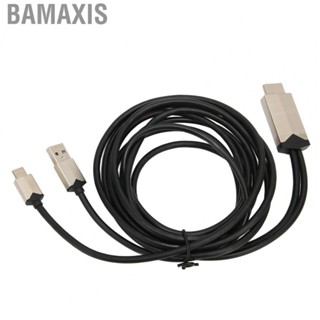 Bamaxis Type C Cord  Maximum Conductivity 4K At 30Hz To HD Multimedia Interface Cable Ultra for DELL XPS 13