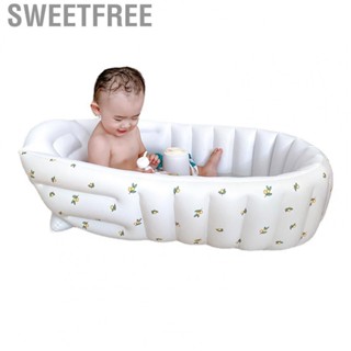 Sweetfree Inflatable Baby Bathtub  Cartoon Patterns Bath Tub Easy Deflate for Home Use