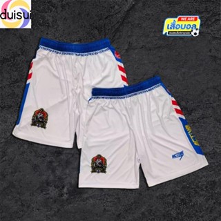 Duisui กางเกงบอล กางเกงกีฬาพิมพ์ลาย สีขาว-น้ำเงิน (KK-102)