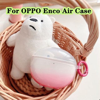 【Ĕĕ】เคสหูฟัง แบบนิ่ม ไล่โทนสี สีฟ้าใส สําหรับ OPPO Enco Air