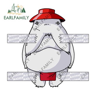 Earlfamily สติกเกอร์ฉลาก ลายตัวอย่างรถ 13 ซม. x 12.6 ซม. สีขาว แฟชั่นสร้างสรรค์ สําหรับติดตกแต่งตู้เย็น