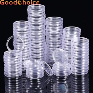 【Good】Coin Container Capsules Clear Clear Container Case Convenient Protectors【Ready Stock】