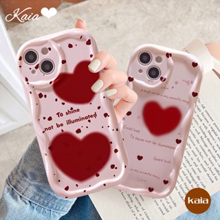 เคสโทรศัพท์มือถือ ขอบโค้ง ลายตัวอักษร หัวใจ สีแดง 3D สําหรับ OPPO A17K A95 A17 A57 A16 A15 A16K A54s A55 A7 A5s A96 A12 A74 A76 A1k A54 A77 A53 A3s A16s A5 A52 A31 A16E A77s A9 A92