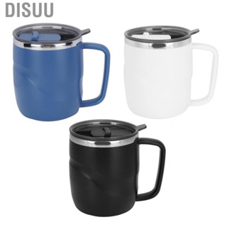 Disuu Coffee Cup  Stainless Steel Leaks‑proof and Splashed‑proof for Office Home