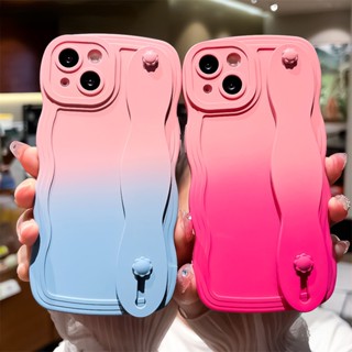 เคสโทรศัพท์มือถือนิ่ม ขอบหยัก ไล่โทนสี หรูหรา สําหรับ iPhone 12 11 Pro Max Mini