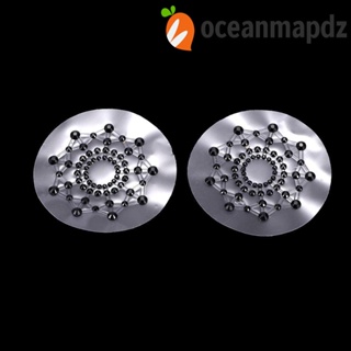 OCEANMAPDZ สติกเกอร์แปะหน้าอก รูปกลีบดอกไม้ มีกาวในตัว มองไม่เห็น อุปกรณ์เสริม สําหรับปิดจุกนม 1 คู่