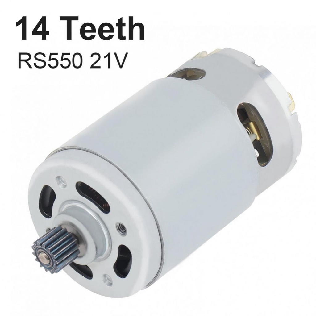 มอเตอร์ไมโครเลื่อยไฟฟ้า RS550 DC 21V 25000RPM พร้อมเฟือง 8.2 มม. 14 ซี่ สําหรับเลื่อยชักไฟฟ้า เลื่อยมือ สว่านไฟฟ้า