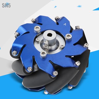 SN5 4in Mecanum Wheel อลูมิเนียมด้านขวาพร้อมชิ้นส่วนหุ่นยนต์อุตสาหกรรมลูกกลิ้งยาง TPU