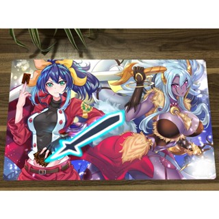 Yu-gi-oh! Arcv Playmat Lunalight Leo Dancer &amp; Serena CCG TCG แผ่นรองเมาส์ สําหรับเล่นเกม