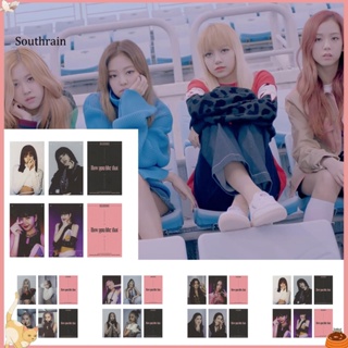 การ์ดโลโม่ พิมพ์ลาย Black-Pink How You Like That Series 4 ชิ้น