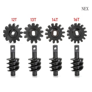 Nex เพลาเฟืองเพลาท้าย เหล็ก 12T 13T 14T 16T สําหรับรถไต่หินบังคับ 1 24 Axial SCX24