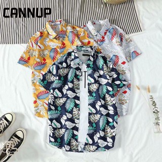 CANNUP เสื้อ เสื้อลายดอก เสื้อฮาวาย ส่ได้ทั้งชาย-หญิง ใส่สบายๆ เสื้อสงกรานต์ C26A03E