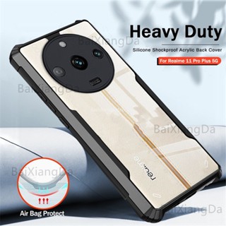 For Realme 11 Pro 11 Pro Plus 11 Realme 11 pro Realme 11 2023 Transparent TPU Bumper Acrylic Phone Case Armor Shockproof Back Cover