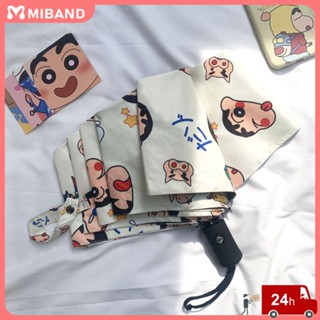 พร้อมส่ง ร่มการ์ตูนพับแดดและฝนกันแดดแบบใช้คู่กันฝนน่ารักร่มพกพาขนาดเล็กนักเรียนผู้ใหญ่อัตโนมัติป้องกันรังสียูวีป้องกันรังสีอัลตราไวโอเลตหญิงชายกลางแจ้ง