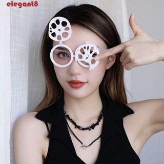 ELEGANT กรอบแว่นตา รูปดอกบัว พร็อพสําหรับปาร์ตี้ฮาโลวีน