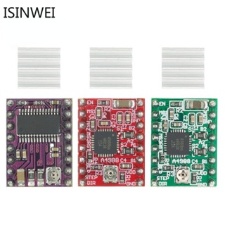 สเต็ปมอเตอร์ไดรเวอร์ A4988 DRV8825 พร้อมฮีทซิงค์ สําหรับบอร์ด SKR V1.3 1.4 GTR V1.0 RAMPS 1.4 1.6 MKS GEN V1.4