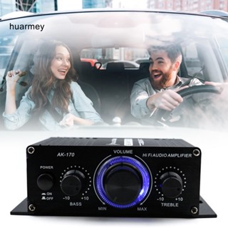 Huarmey AK170 เครื่องขยายเสียง HiFi 12V 2CH ขนาดเล็ก สําหรับบ้าน