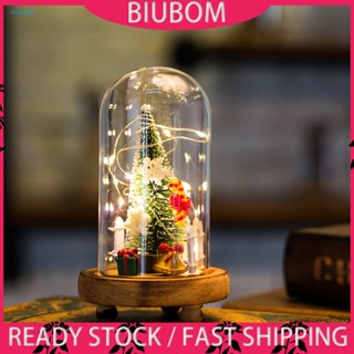 Biuboom โมเดลต้นสน มีไฟ LED สําหรับตกแต่งบ้าน เทศกาลคริสต์มาส