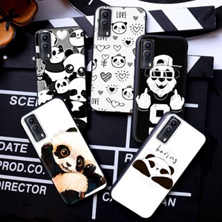 เคสโทรศัพท์มือถือแบบนิ่ม ลายแพนด้าตลก Y229 สําหรับ Vivo Y30 Y50 Y31 Y51 Y53 Y55 Y55s Y69 Y71 Y81 Y81s Y91C Y95 Y93 Y91