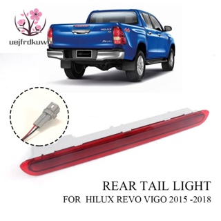 ไฟเบรกท้าย แบบไดนามิก ตัวที่ 3 สีแดง สําหรับ Toyota Hilux Revo Vigo 2015 2016 2017 2018