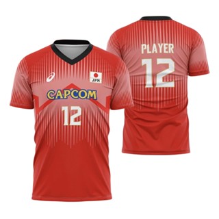 [พร้อมส่ง] ใหม่ เสื้อกีฬาแขนสั้น ลายทีมวอลเลย์บอล ISHIKAWA 2023