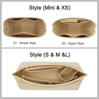 Evertoner กระเป๋าด้านในสักหลาด สําหรับ LONGCHAMP LE PLIAGE Series mini XS S M L