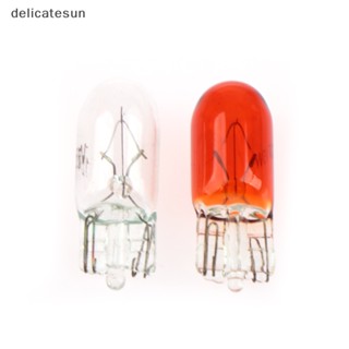 Delicatesun หลอดไฟสัญญาณรถยนต์ T10 W5W 12V 5W W2.1x9.5D 10 ชิ้น