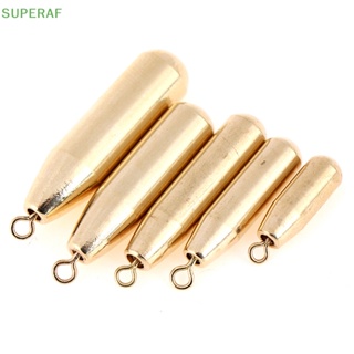 Superaf 10 ชิ้น / ถุง ทองแดง จม ตกปลา หมุน หินถ่วงน้ําหนัก อุปกรณ์เสริม
 มาแรง