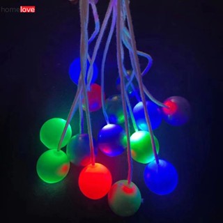 ใหม่ Decompression Click Ball Lato Lato Toy Viral Old School Toy Bumper Ball With Light Clack Ball Shake Bump Ball homelove