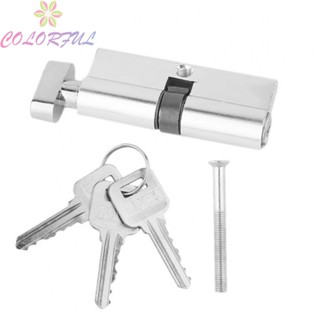 【COLORFUL】Lock Cylinder Keys Kit Multi-way Lock Silver Thumb Turn With Screw Anti Pick