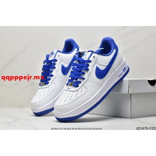 Nike Air Force 1 Low White Blue รองเท้าลําลอง สําหรับทุกเพศ 7 เมตร