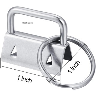 Flashquick 50 ชิ้น พวงกุญแจ ฮาร์ดแวร์ Fob พวงกุญแจ ฮาร์ดแวร์ Fob สายรัดข้อมือ พร้อมพวงกุญแจ สําหรับสายคล้อง
 ดี