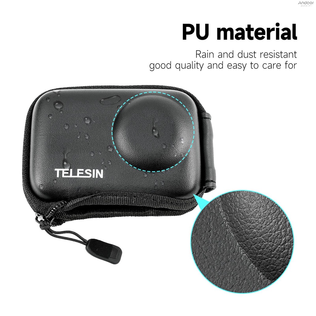 Telesin กระเป๋าเคสใส่กล้องดิจิทัล กึ่งเปิด แบบพกพา สําหรับกล้องดิจิทัล DJI Osmo Action3