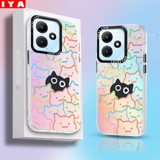 เคสโทรศัพท์มือถือแบบแข็ง ลายการ์ตูนแมวคิตตี้ ไล่โทนสี หรูหรา สําหรับ Infinix Hot 30i Hot 20s Hot 11 Play Hot 10 Play Hot 10 Lite Smart 7 Smart 6 Smart 5