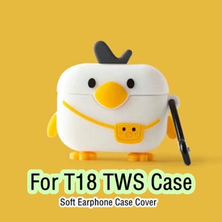 【Trend Front】เคสหูฟัง แบบนิ่ม ลายการ์ตูน สําหรับ T18 TWS T18 TWS