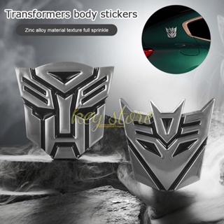 สติกเกอร์โลโก้สัญลักษณ์ Transformers โลหะผสมสังกะสี สําหรับตกแต่งรถยนต์