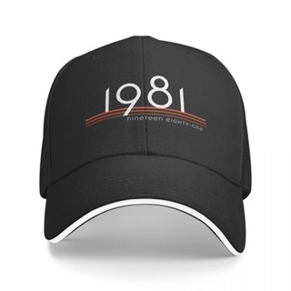 【พร้อมส่ง】1981 หมวกแก๊ป หลากสี สําหรับผู้หญิง