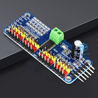 [Missece.th] โมดูลไดรเวอร์เซอร์โว 16 ช่อง 12-bit PWM/Servo 5-10V PCA9685 บอร์ด 40-1000Hz I2C DIY