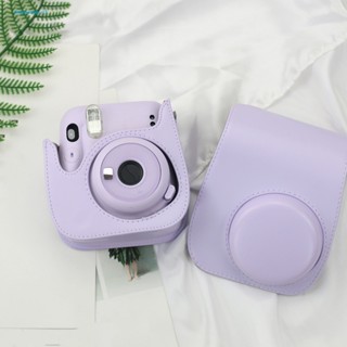 Angeyong กระเป๋ากล้องหนังเทียม กันกระแทก กันน้ํา สําหรับ Fuji Polaroid Mini12